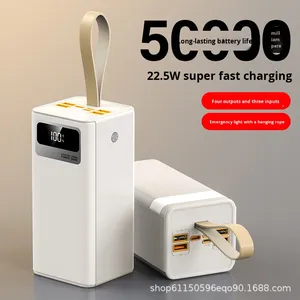 Batterie externe en plastique à succès transfrontalier, charge ultra-rapide 22,5W, 60000mAh, lampe torche LED, affichage numérique pour téléphone portable - Product Image 5