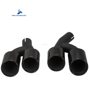 Oem thép không gỉ chia vòng màu đen xả Muffler tip đuôi ống cho BWM 4 Series G22 nâng cấp M4 425 430