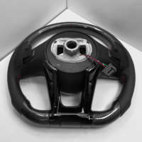 Volant en fibre de carbone à fond plat personnalisé pour Mercedes-Benz AMG A45 G63 C63 E63 S63 W213 G500 GLA45 GLS63 W204 W205