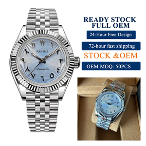 Montres mécaniques pour hommes avec logo personnalisé OEM, mouvement amélioré <span class=keywords><strong>NH35</strong></span> Mods du Japon, chiffres arabes, <span class=keywords><strong>prix</strong></span> d'usine - Product Image 1