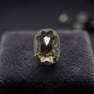 Diamant naturel sel et poivre de 1,30 ct, taille excellente, forme ovale, clarté VVS1, 7,61x5,51x3,25 mm pour la fabrication de bijoux - Product Image 3