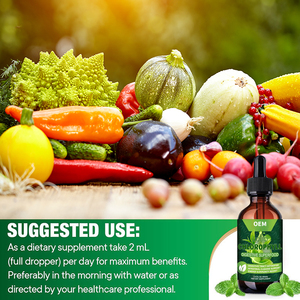 Sindirim detoks bağırsak sağlık bağışıklık desteği için OEM özel etiket sıvı klorofil damla enerji karaciğer antioksidan Boost temizlemek - Product Image 2