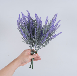 פרחים לבנדר מדומה הסיטונאי פרחים גבוהה ריאליסטית הביתה ארוחת קישוט פרחים קישוטי חתונה גינון מיוחד - Product Image 5
