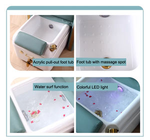 Fabrika sıcak satış çocuklar yatak taşınabilir güzellik salonu pembe pedikür masaj koltuğu ayak Spa - Product Image 5