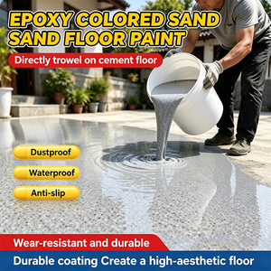 Pintura Epóxica para Pisos con Textura de Mármol de Alto Brillo, Recubrimiento Decorativo Autonivelante para Pisos Comerciales - Product Image 1