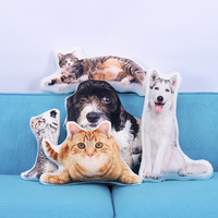 Faire votre propre oreiller oreiller chien animal de compagnie 3d animal personnalisé quantité minimale de commande 1 pièce