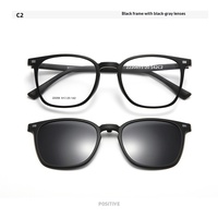 22206 Lunettes de soleil magnétiques à clips Ultem Lunettes polarisées résistantes aux UV Verres en plastique