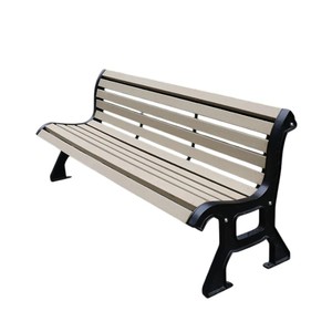 Panchina Urbana in Composito <span class=keywords><strong>Legno</strong></span>-Plastica per Arredo Urbano, Seduta per Parchi Pubblici e Giardini - Product Image 3