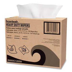 กระดาษเช็ดทำความสะอาดแบบแผ่นเดียว บอร์ดวอล์ค ไฮโดรสปัน ขนาด 9.75 x 16.75 นิ้ว สีขาว 126 แผ่น/กล่อง 10 กล่อง/ลัง - Product Image 4