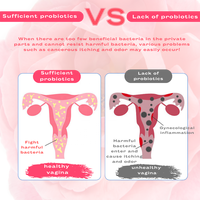 Probiotiques Vaginaux Biologiques en Poudre pour Femme – Capsules Intimes pour Resserrement, Détox et Nettoyage – Yoni Pops Blancs
