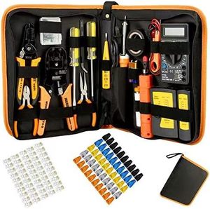<span class=keywords><strong>Kit</strong></span> de caja de herramientas de reparación de computadoras profesional, Destornillador plano, cortador de alambre, herramientas manuales para red y mantenimiento, compatible con OEM personalizado - Product Image 2