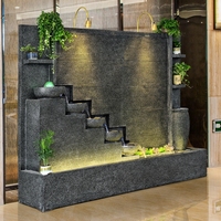 Nouveaux produits jardin marbre granit pierre décoration intérieure maison mur d'eau cascade fontaine