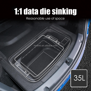 35L Huge Capacity App Control Car <b>Fridge</b> for Tesla Model Y Juniper Sub Trunk Electric Refrigerator <b>Portable</b> Cooler Box - Product Image 2