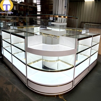 Komplettes Set HongTai Hochleistungs-LED-Beleuchtung Glas-Vitrine 3-6 Fuß Größen für Einzelhandel Rauchwaren Schmuckgeschäft Einkaufszentrum