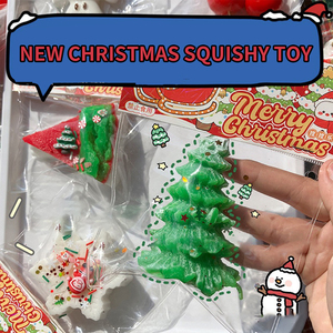 Balles anti-stress de Noël Kawaii pour enfants et adultes, décorations de bureau, jouets sensoriels moelleux en caoutchouc, cadeaux de fête - Product Image 3