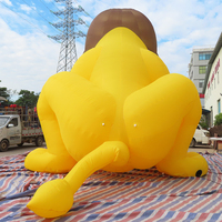 León inflable gigante realista de 20 pies de alto para eventos y promociones inolvidables