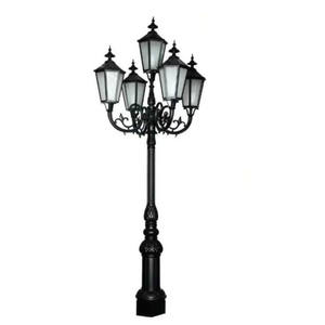 Poste de luz para paisaje de haz de aluminio IP65 de cinco cabezales con luz diurna de 6000K Garantía de 10 años - Product Image 1