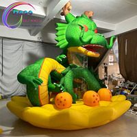 Anime dragon vert gonflable dragon chinois gonflable modèle de dessin animé gonflable