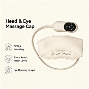 Casque de massage pour <span class=keywords><strong>la</strong></span> tête HD-01 rechargeable avec airbag, 3 niveaux de température, chauffant, pour <span class=keywords><strong>la</strong></span> relaxation du cuir chevelu et des yeux, pour <span class=keywords><strong>le</strong></span> sommeil et <span class=keywords><strong>le</strong></span> soulagement du stress - Product Image 6