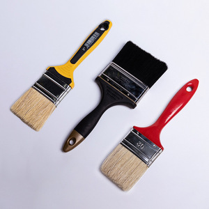 Pinceaux à peinture murale en poils de porc 50 mm, qualité industrielle, manche en plastique, personnalisable OEM - Product Image 1