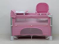 Lit d'appoint pour bébé de luxe pliable de haute qualité / Parc pour bébé / Lit cododo avec table à langer