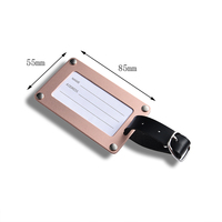 Tag bagasi kosong sublimasi warna-warni populer alamat ID tas koper logam aluminium Tag tas koper