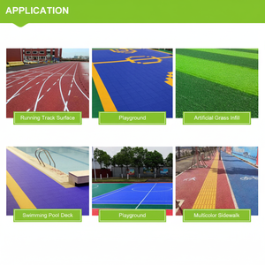 Particules de caoutchouc EPDM écologiques, résistantes à l'usure et anti-UV, pour surface de piste de course et aire de jeux en plastique - Product Image 1