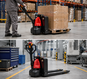 Hot Sale 2.0 Ton Walkie Electric Pallet Truck 48V 15Ah Lithium Battery Powered Pallet Jack <b>for</b> Warehouse Material Handling - Product Image 5