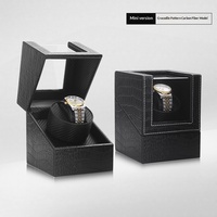 Boîte de rangement et remontoir de montre mécanique, support rotatif, doublure en cuir et flanelle, décoration d'intérieur, emballage cadeau pour bijoux