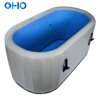 Baril gonflable de bain de glace de baquet de plongeon froid d'OHO OEM ODM avec le refroidisseur d'eau facultatif