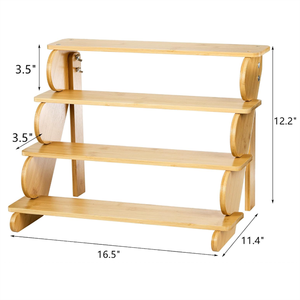 Hot Bán 4 tầng Gỗ Bánh Đứng Hiển Thị Giá Đa Chức Năng Bền Gỗ Đứng Cho Cupcakes Hiển Thị Kệ Tổ Chức - Product Image 3