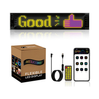 Cars Devil Eyes Headlamp LED Matrix Panel Eye Lamp Soft Led Display Window Pantalla Led flexible programable grande para camión Coche