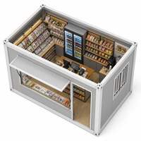 Conteneur moderne de 20 pieds, 1 chambre, bureau portable détachable, maison préfabriquée, facilement installable, modulaire, école, appartement, hôtel, villa