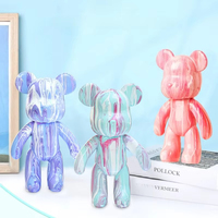 Sculpture d'ours fluide DIY populaire, ours en peluche fait main, modèle d'ours à colorier, jouet, grands ours fluides pour la décoration de la maison