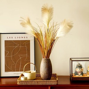 Fleurs artificielles d'herbe de la pampa, style moderne, en plastique mélangé, pour décorations de maison et de mariage - Product Image 3