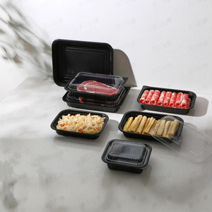 กล่องพลาสติก PP สำหรับใส่เนื้อวัวและเนื้อแกะแบบใช้แล้วทิ้งบรรจุภัณฑ์สำหรับใส่อาหารกลับบ้าน - Product Image 1