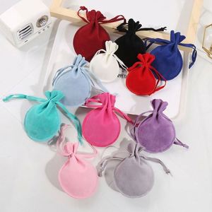 Bolsa de terciopelo reciclable de doble cara con cordón para joyería, relojes y gafas, con opción de estampado, al por mayor - Product Image 3
