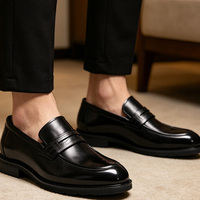 Vente en gros usine : Mocassins rehaussants invisibles pour hommes de 5 cm, à coupe large, grandes tailles, avec mousse à mémoire de forme, chaussures de mariage