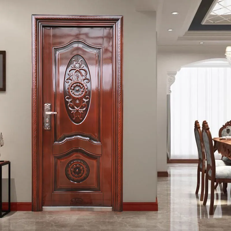 Коммерческий дизайн двери главной входной комнаты, дизайн американской стальной главной двери