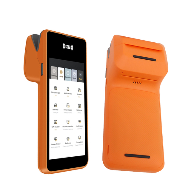 5.45" Handheld Smart POS Terminal Android System Mobile POS Machine Wifi BT NFC Reader QR Code Payment Printer for Retail/Shop