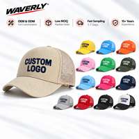 Casquettes de camionneur multicolores en gros, casquettes de baseball à dos en maille avec logo brodé personnalisé pour commandes en gros