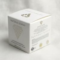 Boîte cosmétique personnalisée en papier PCR, finition mate gaufrée, emballage de maquillage durable, OEM