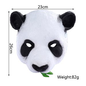 Customized Halloween Carnival Party Props Role Cosplay PU Foam Half Face Dance Funny <strong>Panda</strong> <strong>Mask</strong> - Product Image 6