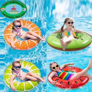 Mùa hè bên hồ bơi đồ chơi 4 Thiết kế Cam Kiwi dưa hấu chanh trẻ em Inflatable mô hình trái cây bơi vòng ống hồ bơi Float - Product Image 2