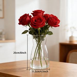 Vases en verre cylindriques modernes personnalisables pour la promotion, <span class=keywords><strong>vase</strong></span> de table haute transparence, très décoratif pour la maison et Noël - Product Image 2