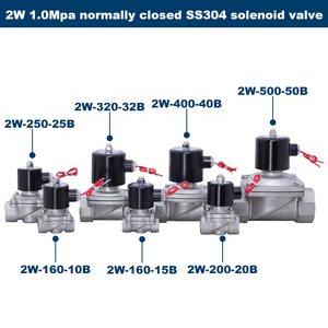 Électrovanne normalement fermée 2/2 voies haute température 50 bars 220 V CA DN15 1/2 pouce pour eau, huile, air - Product Image 1