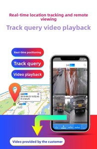 Système de surveillance GPS à distance 4G à quatre canaux pour camions/fourgons, écran VGA, caméra de vision nocturne haute définition à 170 degrés - Product Image 5