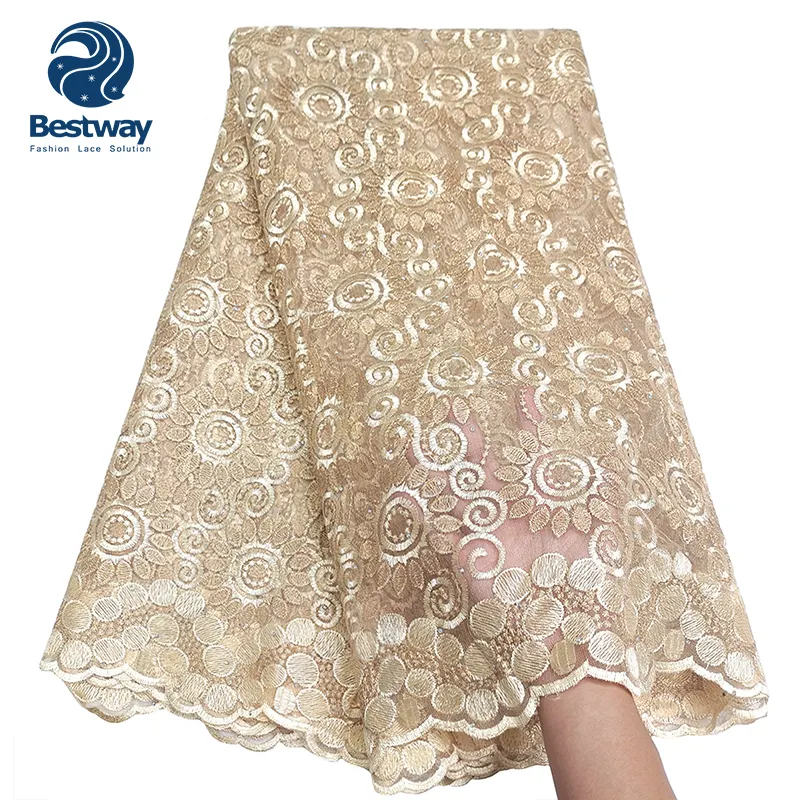 Bestway ผ้าลูกไม้แอฟริกาผ้าทูล,ผ้าลูกไม้ปักสำหรับงานปาร์ตี้