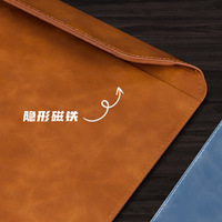 Portafolio de Cuero para Documentos de Oficina, Carpeta A4 con Portapapeles, Porta Tarjetas de PU con Logotipo Personalizado, Venta al Por Mayor