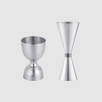 Jigger de bar en acier inoxydable moderne et écologique, personnalisable, 15/30ml, 20/40ml, 25/50ml, 30/60ml, directement de l'usine